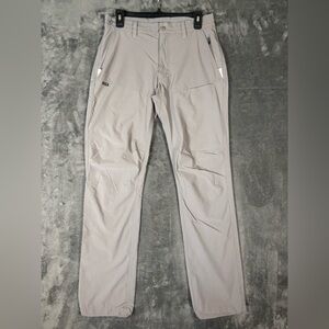 Howler Brothers Men's Shoalwater Tech Pant Light Grey Size 30x32